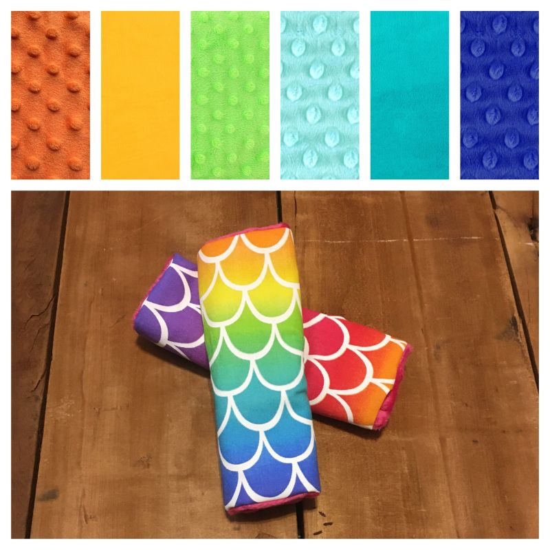 Mermaid Car Seat Strap Covers - The Creative Raccoon