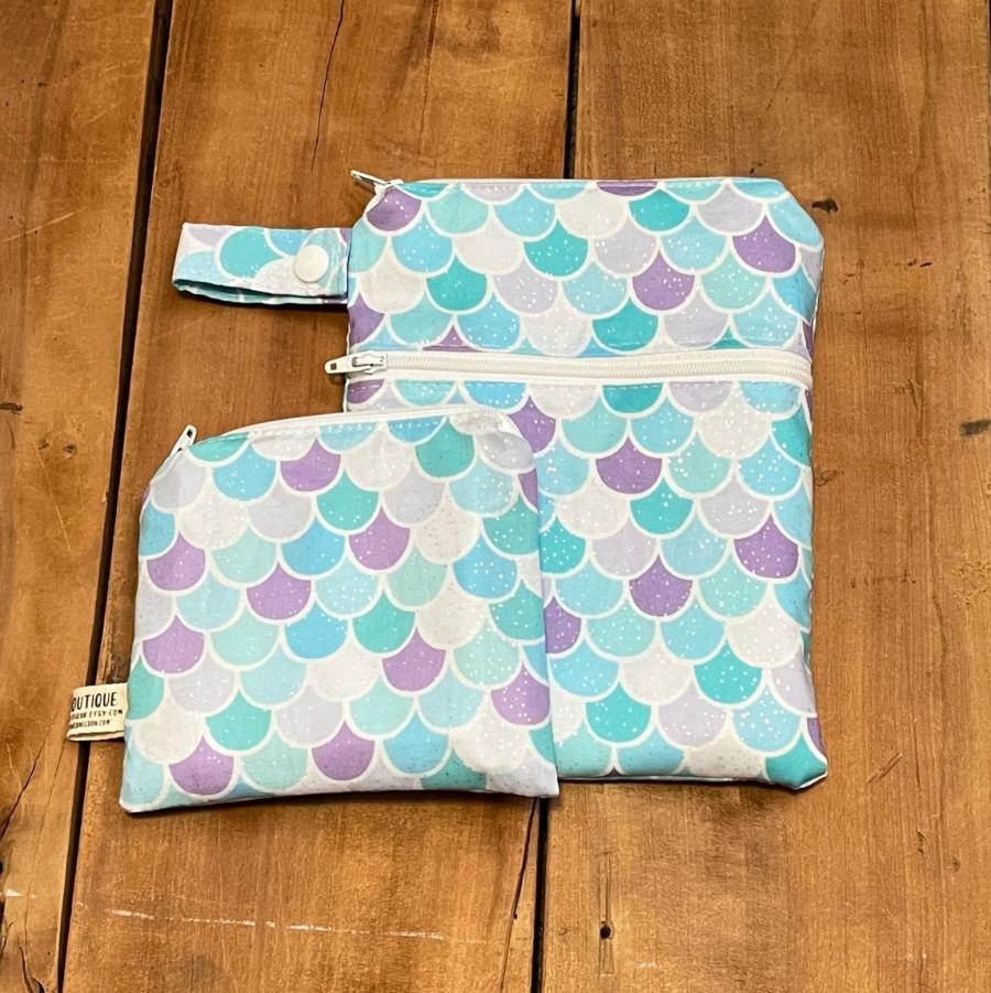 Mermaid Wet Dry Bag, Period Pouch - The Creative Raccoon