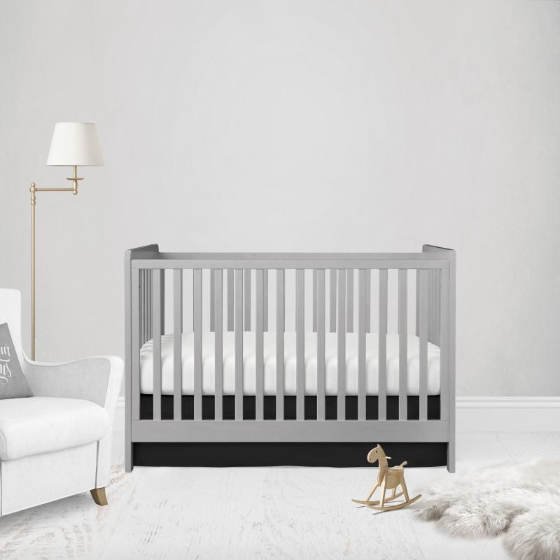 Mini Crib Bedding, Black Nursery - The Creative Raccoon