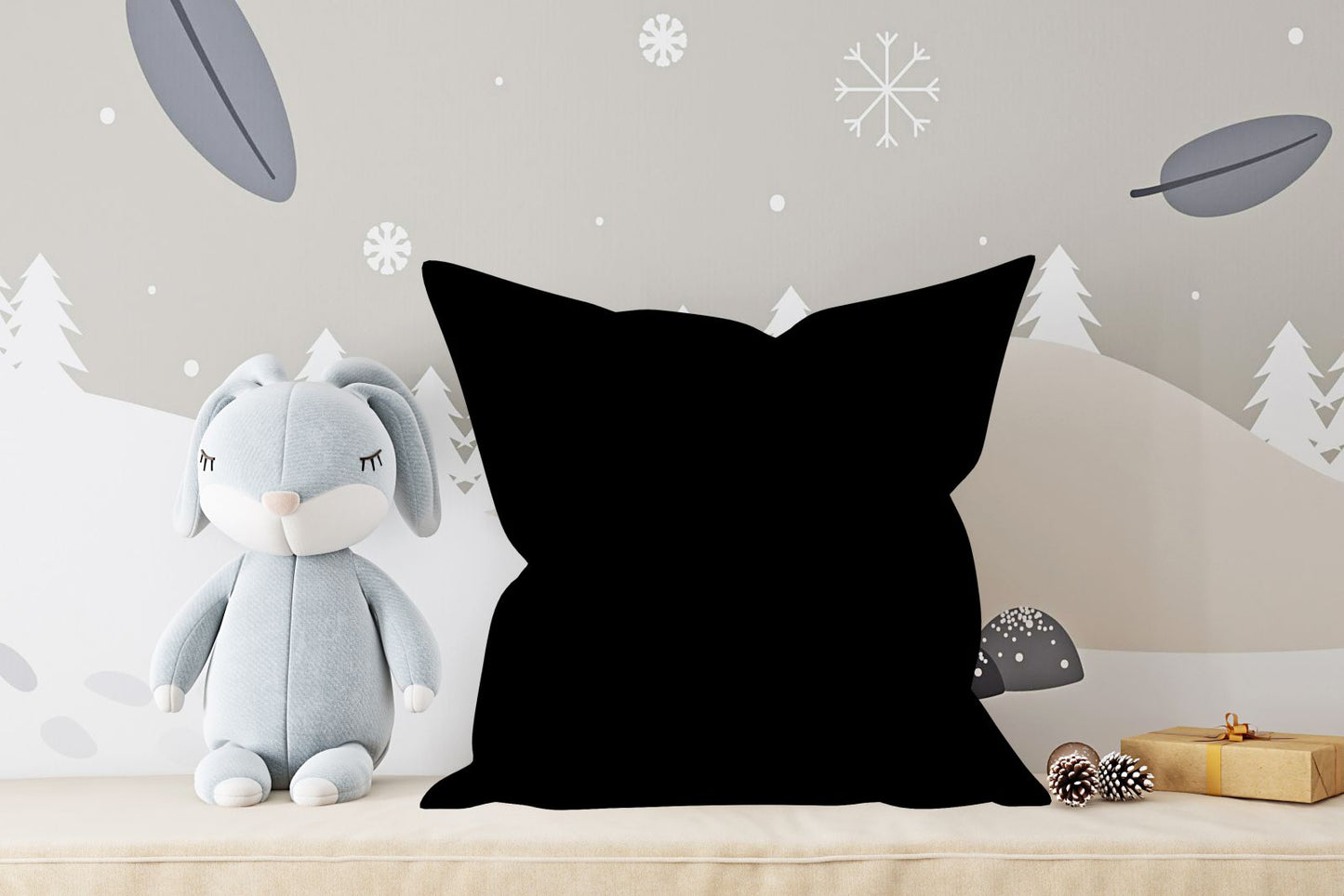 Mini Crib Bedding, Black Nursery - The Creative Raccoon