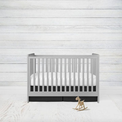 Mini Crib Bedding, Black Nursery - The Creative Raccoon