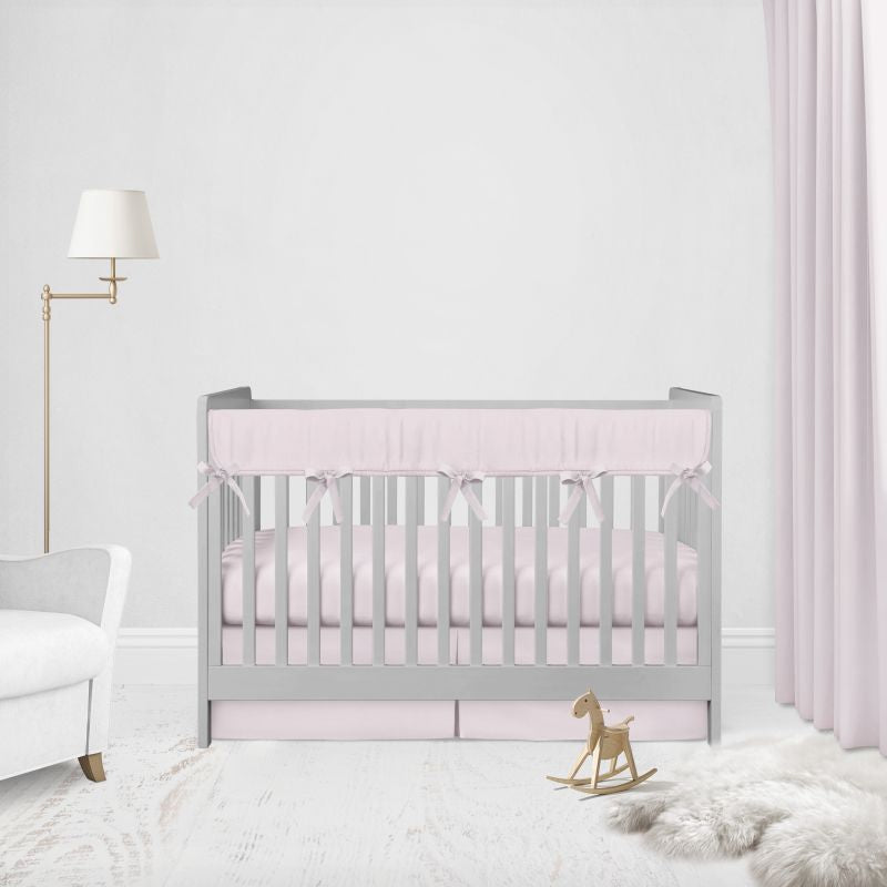 Mini Crib Bedding Set, Pink Nursery - The Creative Raccoon