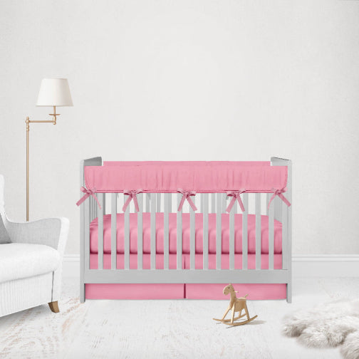 Mini Crib Bedding Set Pink Nursery Set - The Creative Raccoon