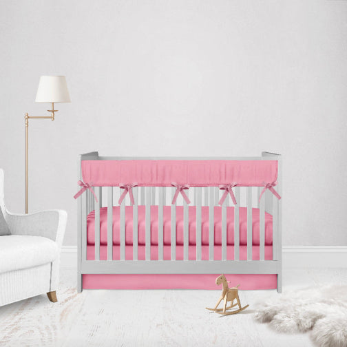 Mini Crib Bedding Set Pink Nursery Set - The Creative Raccoon
