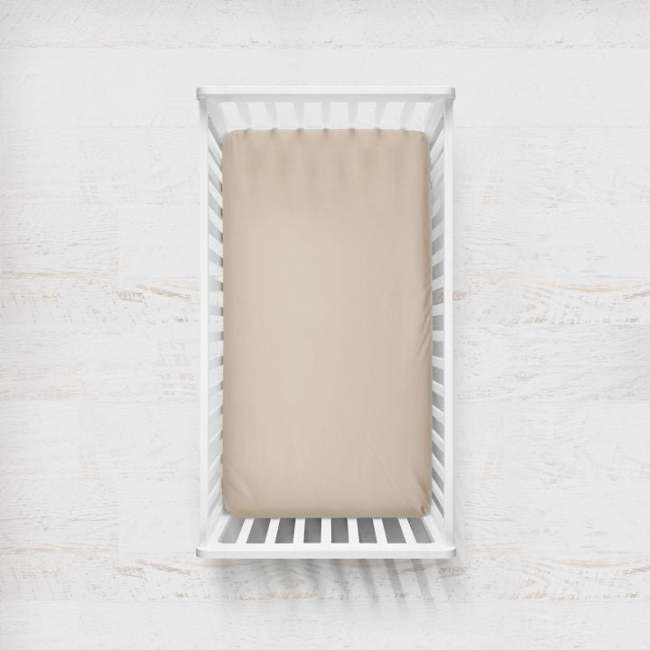 Neutral Crib Sheet Changing Pad Cover Safari Nursery Theme - THE CREATIVE RACCOON 