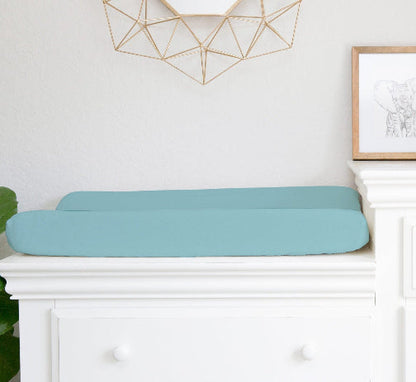 Pastel Theme Changing Pad Cover Crib Sheet Blue Nursery - The Creative Raccoon