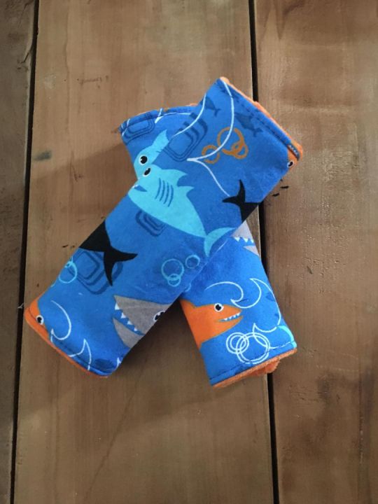 Shark Car Seat Strap Covers 1st Birthday Gifts Shark Gifts - The Creative Raccoon