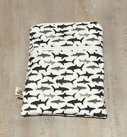 Shark Wet Dry Bag, Period Pouch - The Creative Raccoon