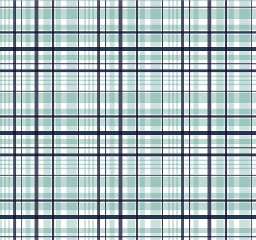 Tartan Plaid Fabric, Riley Blake Designs, It's a Boy Plaid Aqua - The Creative Raccoon