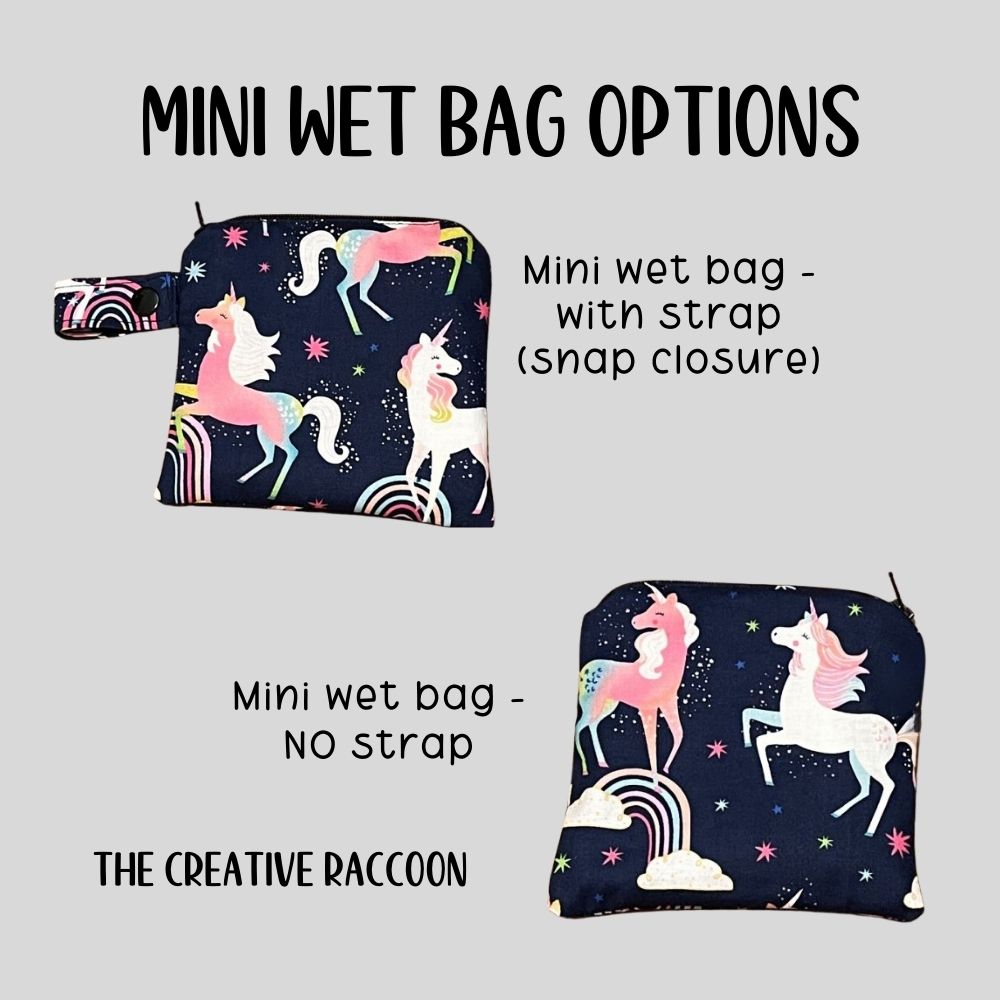 Wet Dry Bag Period Bag Unicorn Gift Waterproof Pool Bag - The Creative Raccoon