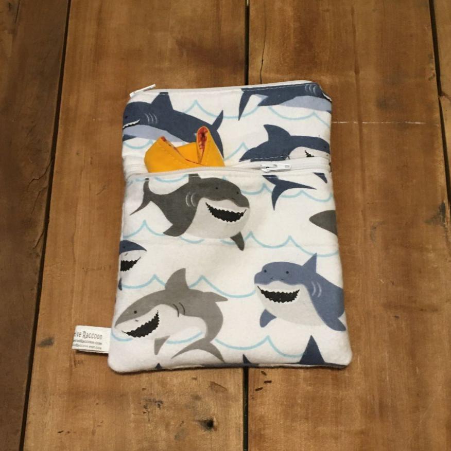 Wet Dry Bag, Period Pouch, Shark Bag - The Creative Raccoon