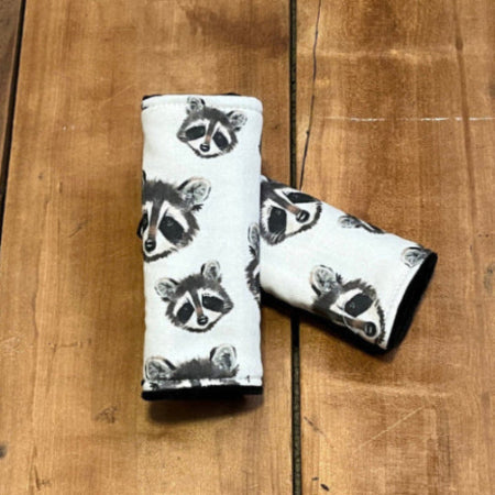 Woodland Theme Car Seat Strap Covers 1st Birthday Gift - The Creative Raccoon