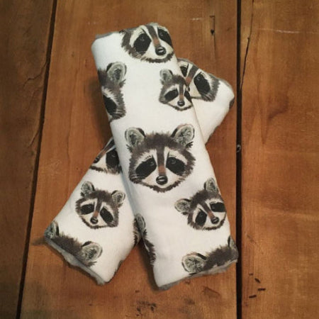 Woodland Theme Car Seat Strap Covers 1st Birthday Gift - The Creative Raccoon