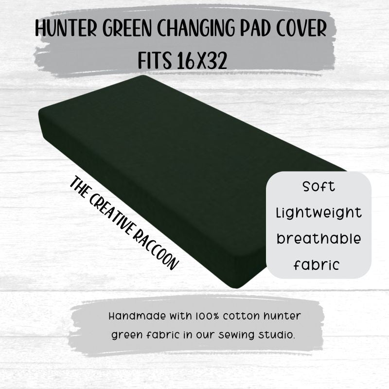 Woodland Themed Crib Sheet Changing Pad Cover Hunter - The Creative Raccoon 