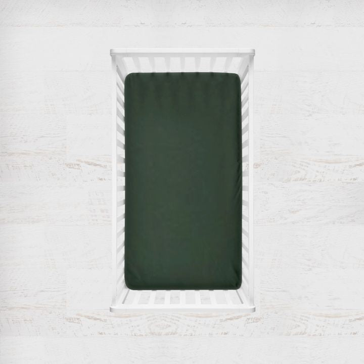 Woodland Themed Crib Sheet Changing Pad Cover Hunter - The Creative Raccoon