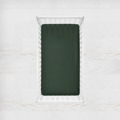 Woodland Themed Crib Sheet Changing Pad Cover Hunter - The Creative Raccoon