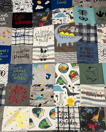 Baby Clothes Memory Quilt - The Creative Raccoon
