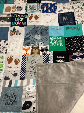 Baby Clothes Memory Quilt - The Creative Raccoon