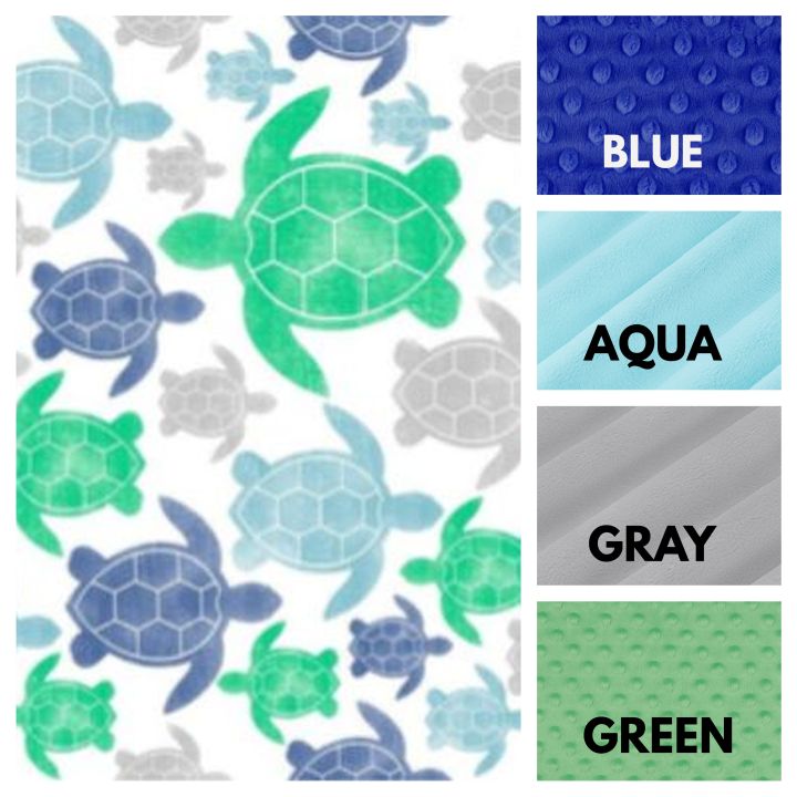 Baby Sea Turtle Blanket Throw, Sea Turtle Nursery - The Creative Raccoon