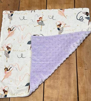 Ballerina Blanket for Girls - The Creative Raccoon