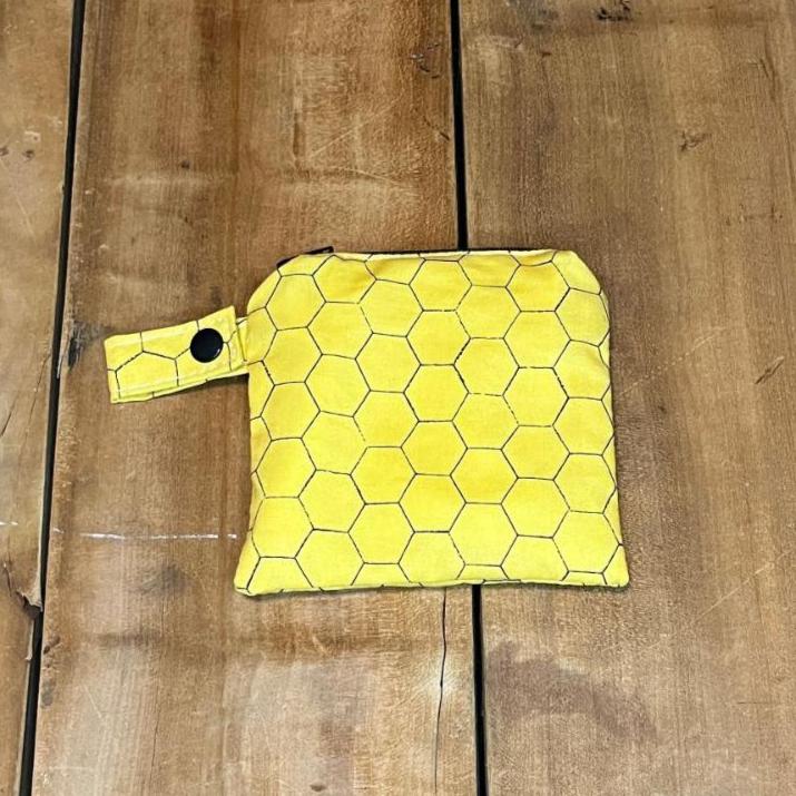 Bee Bag, Wet Dry Bag, Period Pouch - The Creative Raccoon