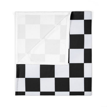 Checkered Swaddle Blanket, Baby Swaddle Blanket - The Creative Raccoon