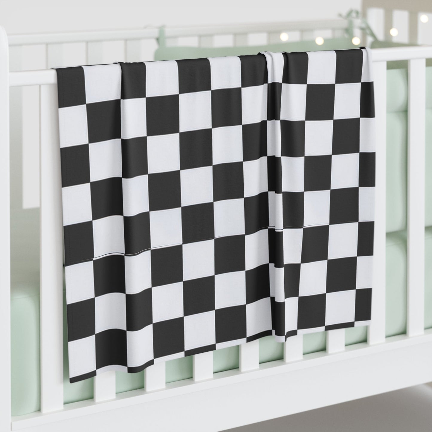 Checkered Swaddle Blanket, Baby Swaddle Blanket - The Creative Raccoon