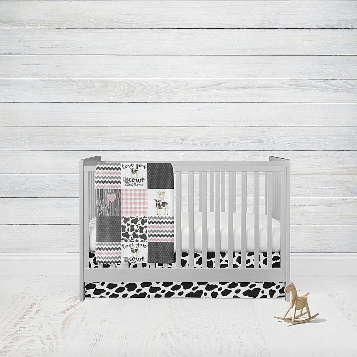 Cow Print Crib Bedding, 2 - Piece Set #2 - The Creative Raccoon