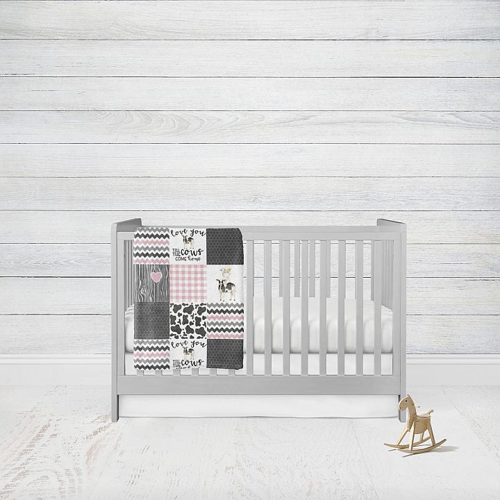 Cow Print Crib Bedding, 2 - Piece Set #2 - The Creative Raccoon