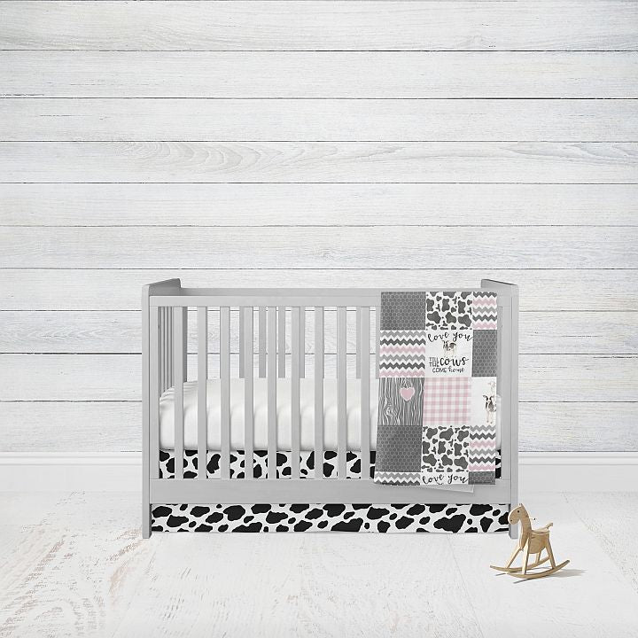 Cow Print Crib Bedding, 2 - Piece Set #2 - The Creative Raccoon