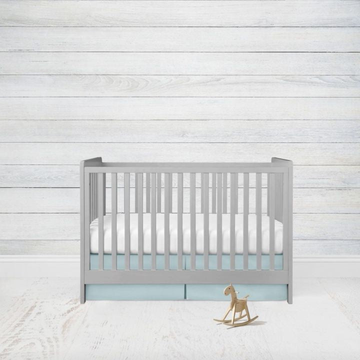 Crib Bedding Aqua Nursery, Crib Rail Guard, Aqua Baby Crib Bedding Set - The Creative Raccoon