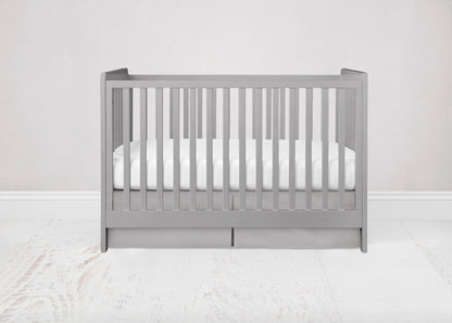 Gray Mini Crib Bedding Sets, Crib Rail Cover, Gray Crib Sheet, Crib Bed Skirt - The Creative Raccoon