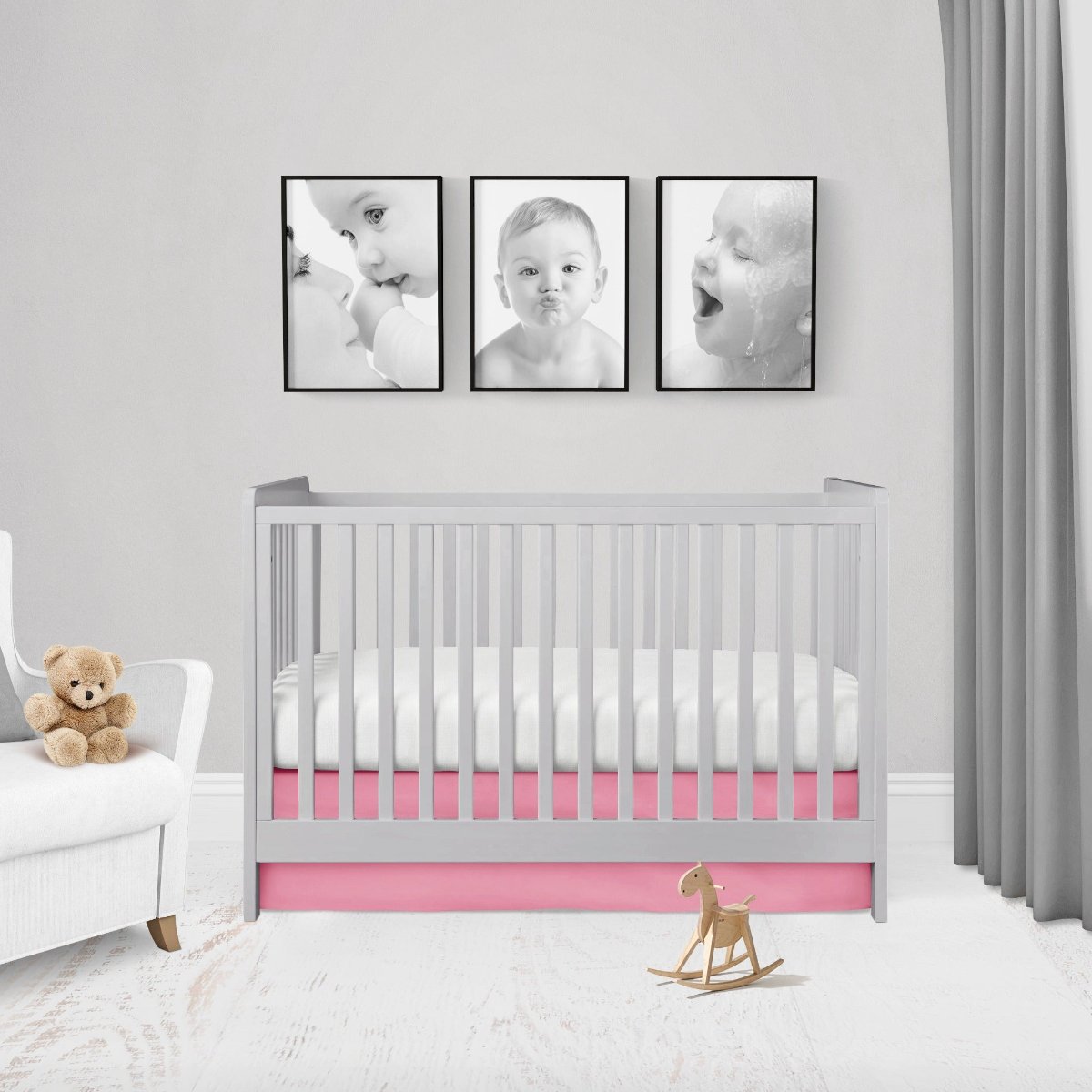 Hot Pink Crib Bedding Set, 2 - Piece - The Creative Raccoon