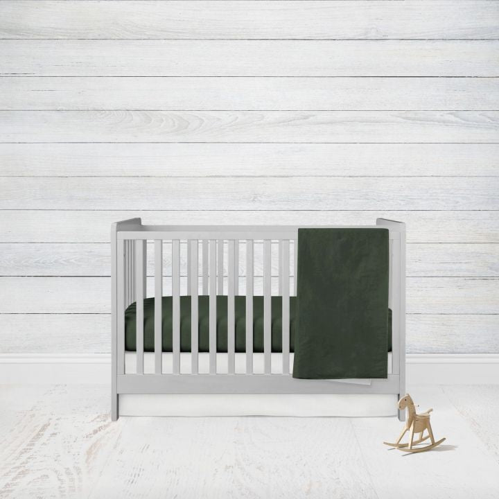 Hunter Green Baby Bedding 2 - Piece Set - The Creative Raccoon