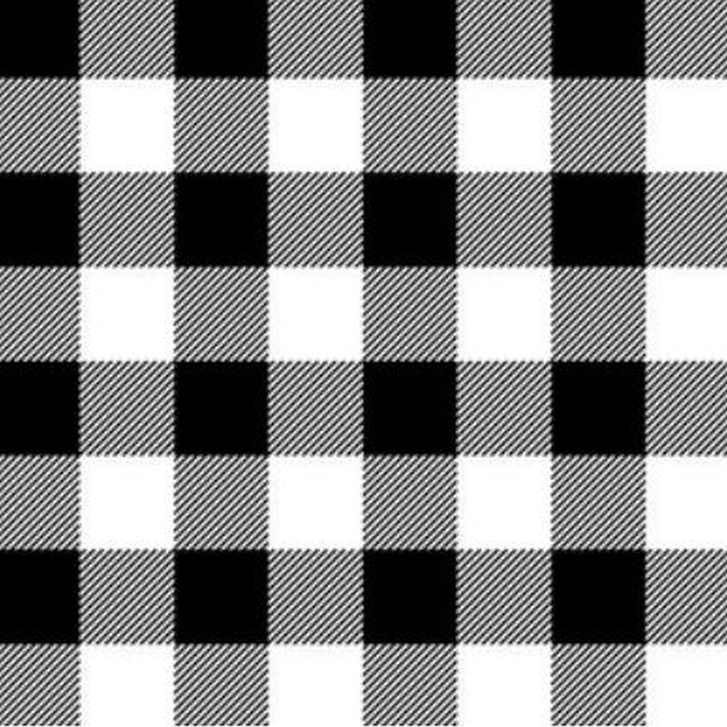 black and white plaid fabric