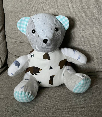 Keepsake Bears from Loved Ones Clothing, Bereavement Teddy Bears - The Creative Raccoon