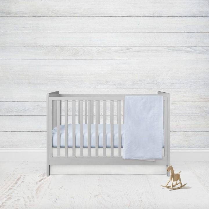 Light Blue Crib Bedding, 2 - Piece Set - The Creative Raccoon