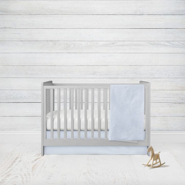 Light Blue Crib Bedding, 2 - Piece Set - The Creative Raccoon