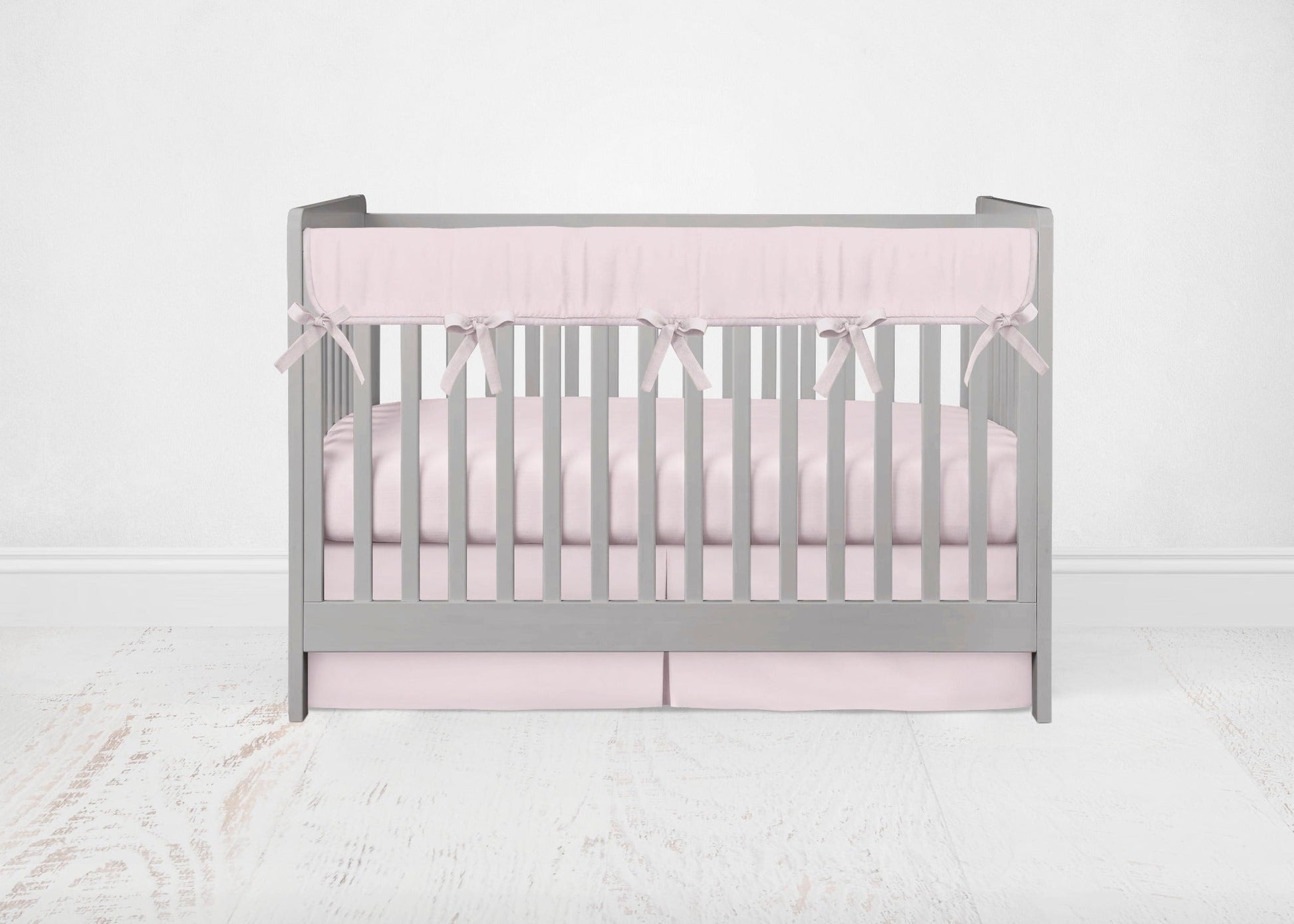 Light Pink Crib Bedding, 3 - Piece Set - The Creative Raccoon