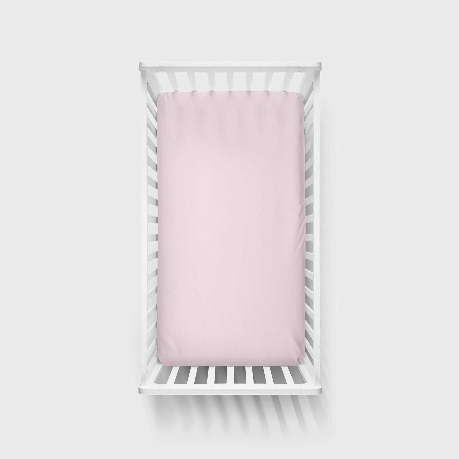 Light Pink Crib Bedding, 4 - Piece Set - The Creative Raccoon