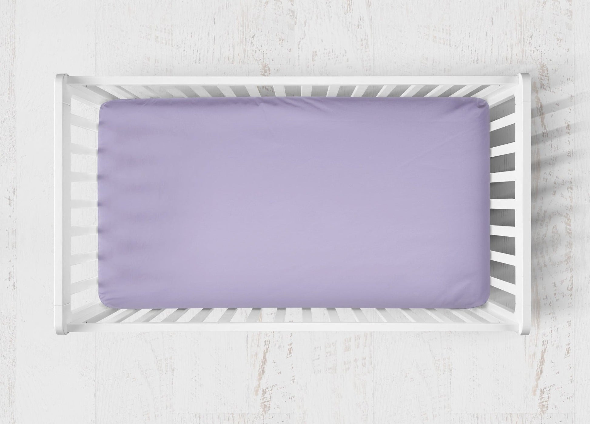 Lilac Crib Sheet, Changing Pad Cover, Mini Crib & Standard Crib - The Creative Raccoon