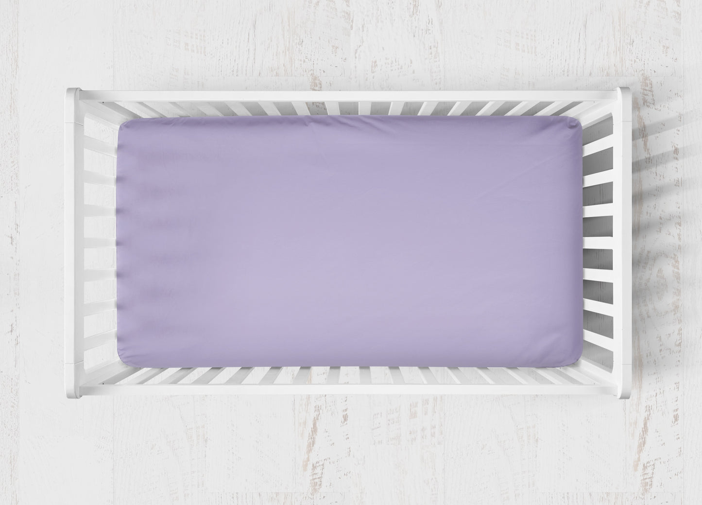 lilac crib sheet