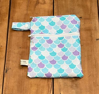 Mermaid Scale Bag, Weg Bag for Reusable Pads, Bag for Period Care Products - The Creative Raccoon