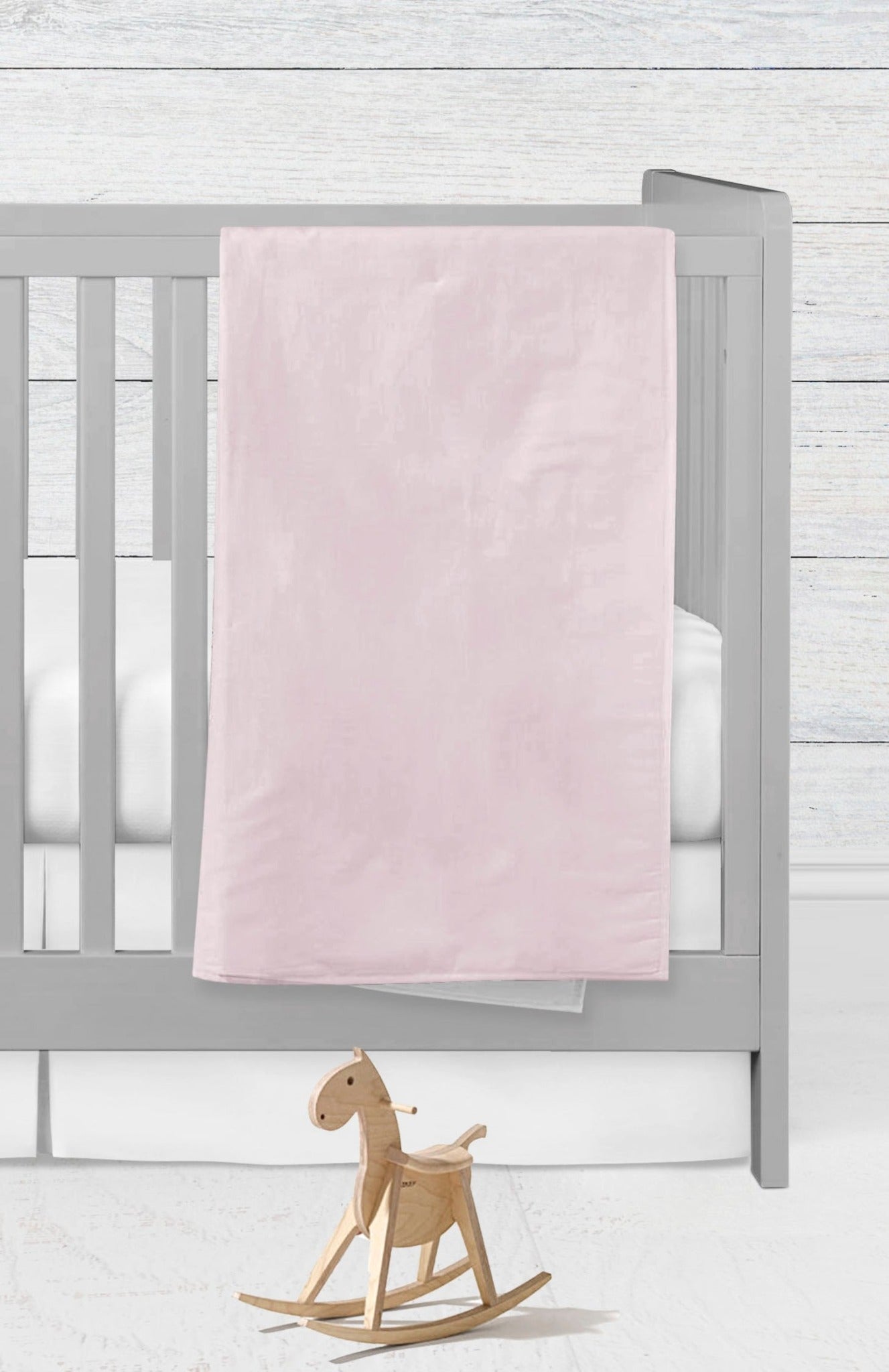 Mini Crib Bedding, 4 - Piece Set, Baby Girl Nursery - The Creative Raccoon