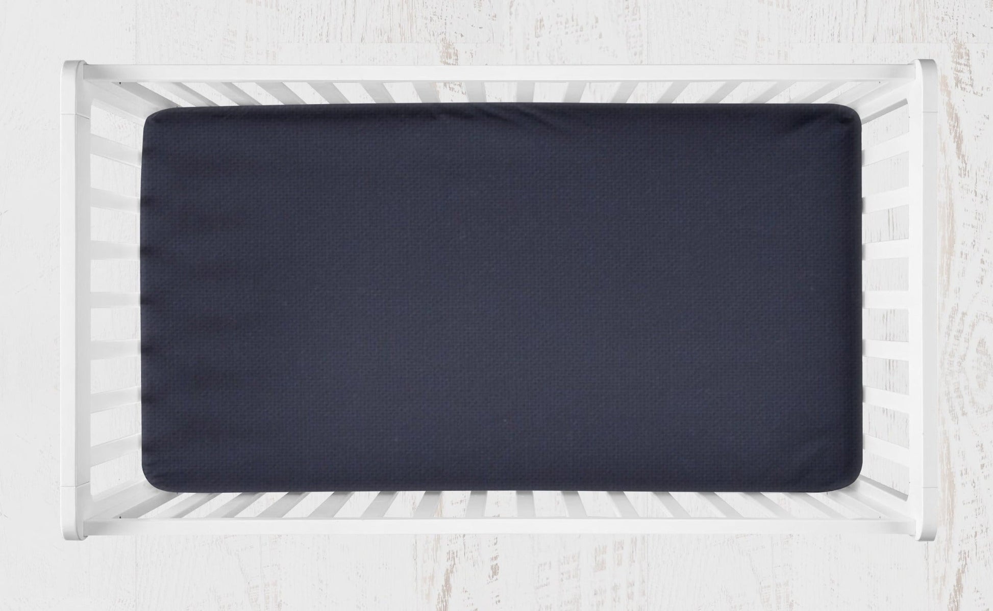 Navy Blue Crib Sheet, Changing Pad Cover - The Creative Raccoon