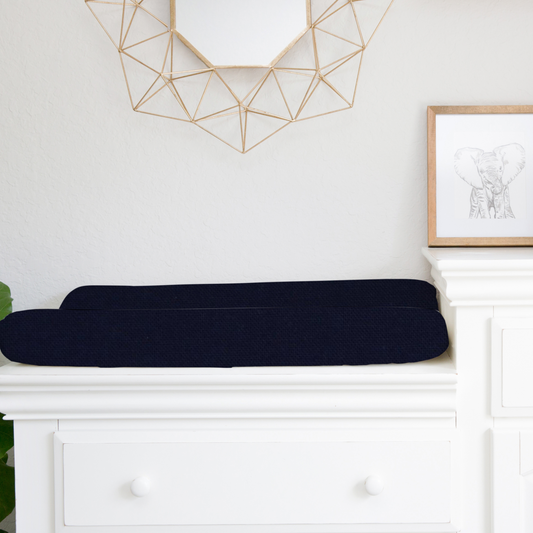 navy blue changing pad cover