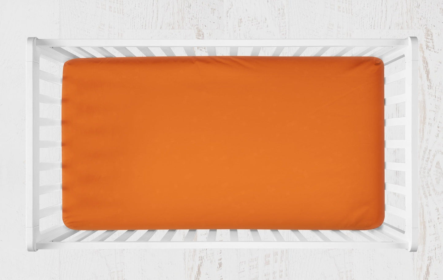 Orange Crib Sheet, Orange Changing Pad Cover - The Creative Raccoon