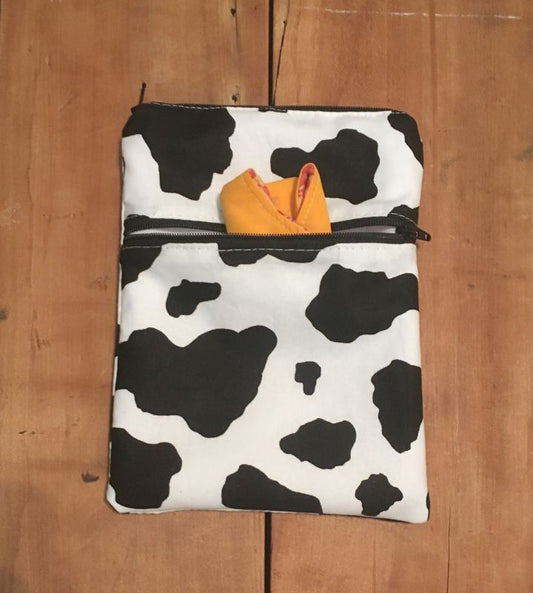 Period Bag for School Teens, Wet Dry Bag Pads, Cow Lover Gifts for Her - The Creative Raccoon