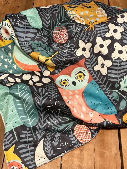 Personalized Baby Blanket, Owl Nursery, Organic Cotton Blanket, Newborn Blanket - The Creative Raccoon