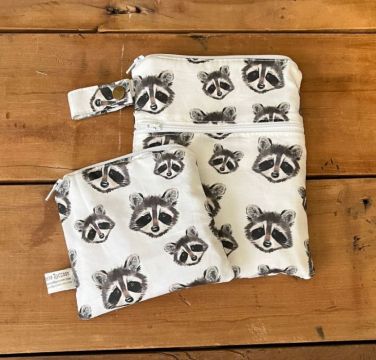 Raccoon Bag for Women Waterproof. Wet Dry Bag for Feminine Products - The Creative Raccoon
